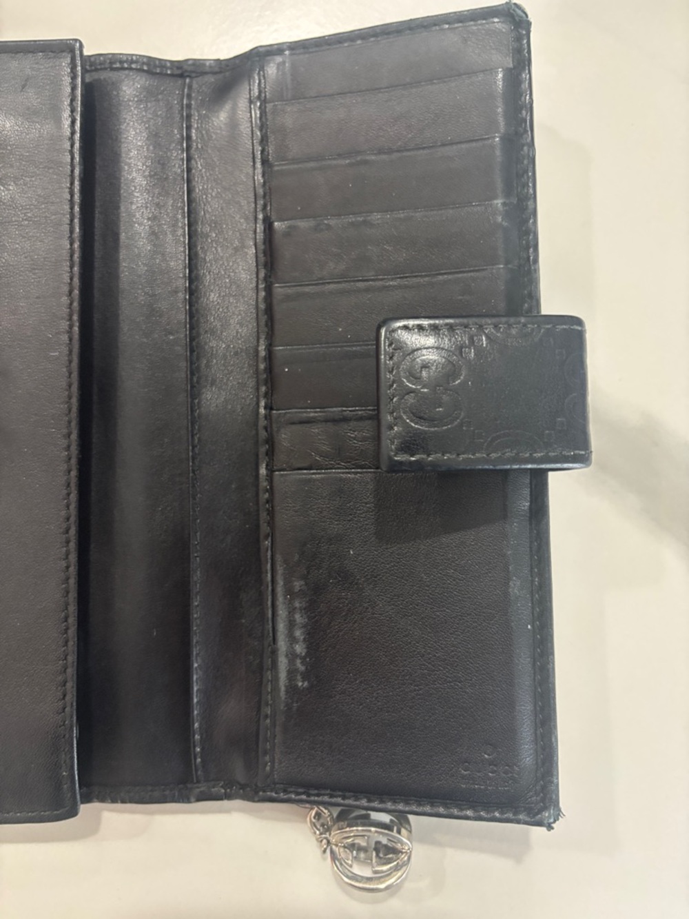 Gucci Black GG long wallet - Picture 5 of 7